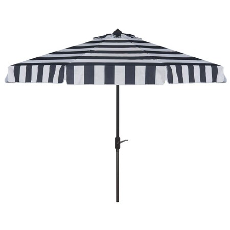 Safavieh 9 ft. Elsa Fashion Double Top Umbrella Navy & White PAT8203B